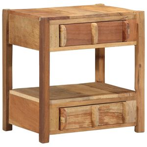 vidaXL Odkl&aacute;dac&iacute; stolek Hněd&aacute; 43 x 32 x 46 cm Masivn&iacute; obnovovan&eacute; dřevo