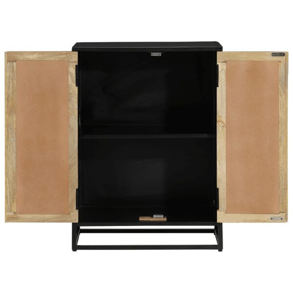 vidaXL Př&iacute;born&iacute;k se 2 dv&iacute;řky 55x35x75 cm masivn&iacute; mangovn&iacute;k a železo