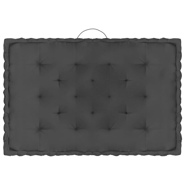 vidaXL Podu&scaron;ky na n&aacute;bytek z palet 4 ks antracitov&eacute; bavlna