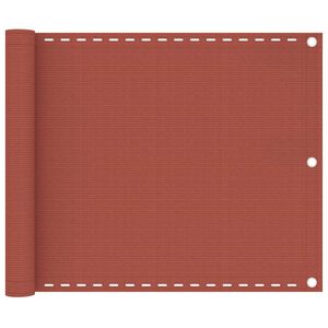 vidaXL Balkonov&aacute; z&aacute;stěna terakota 75 x 400 cm HDPE
