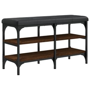 vidaXL Lavice s botn&iacute;kem hněd&yacute; dub 82 x 32 x 47 cm kompozitn&iacute; dřevo