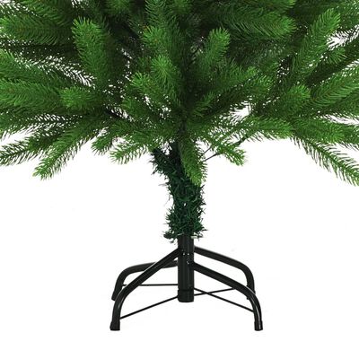 vidaXL Umělý vánoční stromek s LED osvětlením 120 cm zelený