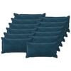 vidaXL Povlak na pol&scaron;t&aacute;ř 12 ks HOUTEN Modr&aacute; 40 x 80 cm Samet