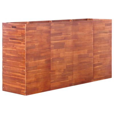 vidaXL Vyvýšený záhon akáciové dřevo 200 x 50 x 100 cm