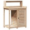 vidaXL Přesazovac&iacute; stůl s policemi 82,5x50x109,5 cm masivn&iacute; borovice