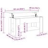 vidaXL Konferenčn&iacute; stolek star&eacute;ho dřeva 101x49x52 cm kompozitn&iacute; dřevo