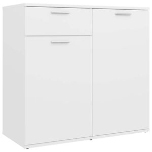 vidaXL Př&iacute;born&iacute;k b&iacute;l&yacute; 80 x 36 x 75 cm kompozitn&iacute; dřevo