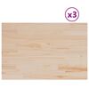 vidaXL Stoln&iacute; desky 3 ks 80x53x1,7 cm obd&eacute;ln&iacute;kov&eacute; masivn&iacute; borov&eacute; dřevo