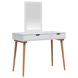 vidaXL Sada toaletn&iacute;ho stolu FAUSKE 2 ks B&iacute;l&aacute; 100 x 50 x 143 cm