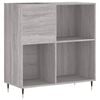 vidaXL Skř&iacute;ňka na LP desky &scaron;ed&aacute; sonoma 84,5x38x89 cm kompozitn&iacute; dřevo