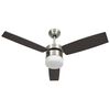 vidaXL Stropn&iacute; ventil&aacute;tor světlo a d&aacute;lkov&yacute; ovladač 108 cm tmavě hněd&yacute;