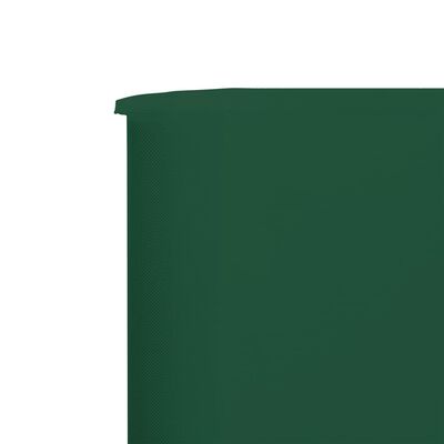 vidaXL 9dílná zástěna proti větru textil 1200 x 80 cm zelená