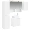 vidaXL Sada koupelnov&yacute;ch skř&iacute;něk 5 pcs B&iacute;l&aacute; 50 x 14,5 x 70 cm