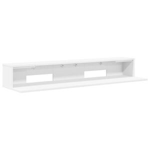 vidaXL Studio stůl B&iacute;l&aacute; 110 x 36 x 19,5 cm Kompozitn&iacute; dřevo