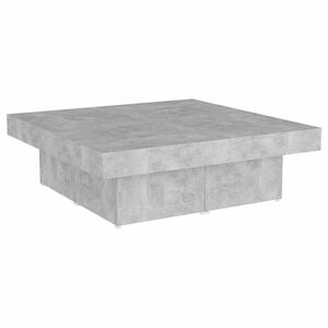 vidaXL Konferenčn&iacute; stolek betonově &scaron;ed&yacute; 90x90x28 cm kompozitn&iacute; dřevo