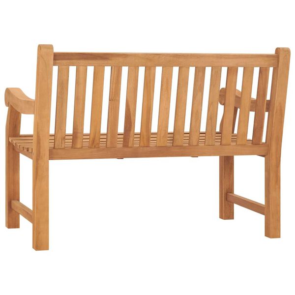 vidaXL Zahradn&iacute; lavice s podu&scaron;kou 120 cm masivn&iacute; teak