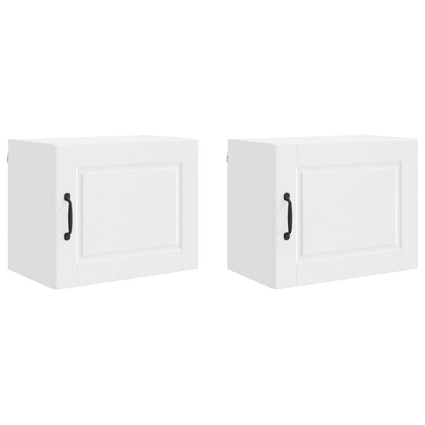vidaXL Kuchyňsk&aacute; skř&iacute;ň 2 pcs B&iacute;l&aacute; 50 x 31 x 40 cm kompozitn&iacute; dřevo
