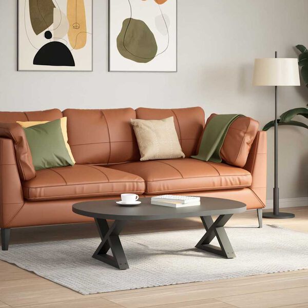 vidaXL Nohy konferenčn&iacute;ho stolku 2 ks antracitov&eacute; 60 x (30-31,3) cm ocelov&eacute;