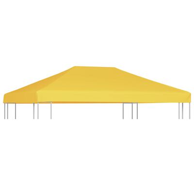 vidaXL Náhradní střecha na altán 270 g/m² 4 x 3 m žlutá