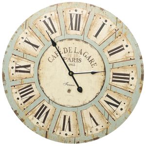 vidaXL N&aacute;stěnn&eacute; hodiny v&iacute;cebarven&eacute; 60 cm MDF