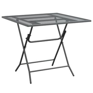 vidaXL Zahradn&iacute; stůl 80 x 80 x 72 cm mř&iacute;žka z tahokovu antracitov&yacute;