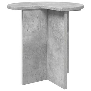 vidaXL Bočn&iacute; stůl Betonově &scaron;ed&aacute; &Oslash; 39 x 38 cm Kompozitn&iacute; dřevo