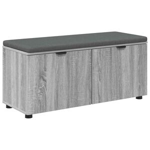 vidaXL Chodbičkov&aacute; lavice s pol&scaron;t&aacute;řem &Scaron;ed&aacute; Sonoma 100 x 38 x 46 cm