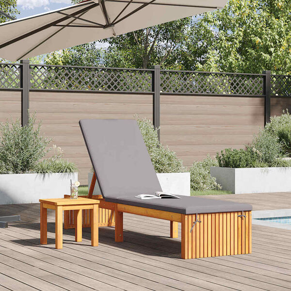 vidaXL Slunečn&iacute;k Př&iacute;rodn&iacute; olej 200 x 55 x 94 cm Masivn&iacute; ak&aacute;ciov&eacute; dřevo