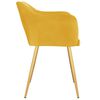 vidaXL J&iacute;deln&iacute; židle 2 ks žlut&eacute; samet