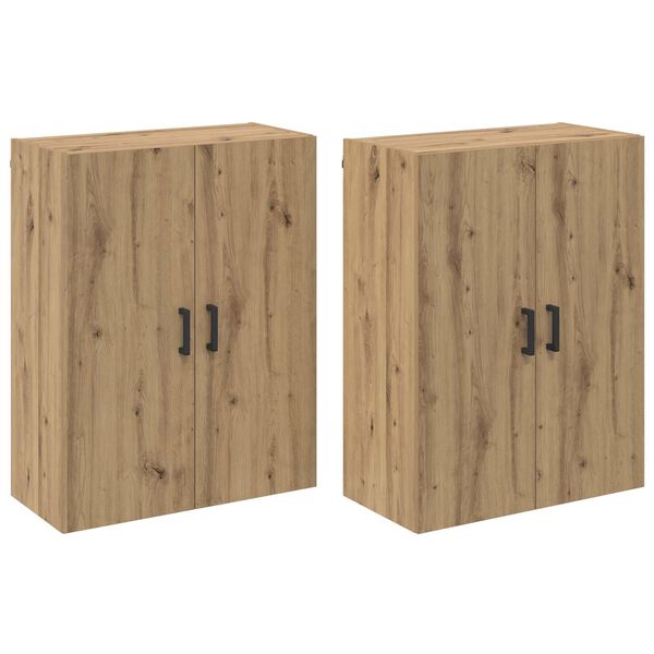 vidaXL N&aacute;stěnn&aacute; skř&iacute;ň N&aacute;stěnn&yacute; 2 pcs Artisanov&yacute; dub 69,5 x 34 x 90 cm