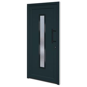 vidaXL Vchodov&eacute; dveře antracitov&eacute; 98 x 200 cm PVC