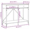 vidaXL Konzolový stolek šedý sonoma 100x39x78,5 cm kompozitní dřevo