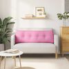 vidaXL Pol&scaron;t&aacute;ř na z&aacute;da Růžov&aacute; 140 x 24 x 50 cm textil