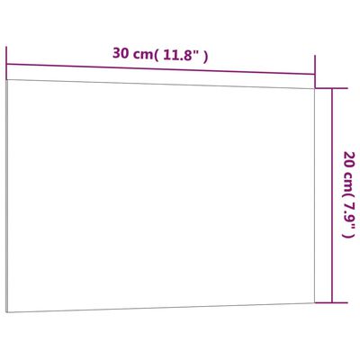 vidaXL Nástěnná magnetická tabule bílá 30 x 20 cm tvrzené sklo