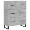 vidaXL Skř&iacute;ň highboard betonově &scaron;ed&aacute; 69,5x34x180 cm kompozitn&iacute; dřevo