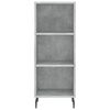 vidaXL Skříň highboard betonově šedá 34,5x34x180 cm kompozitní dřevo