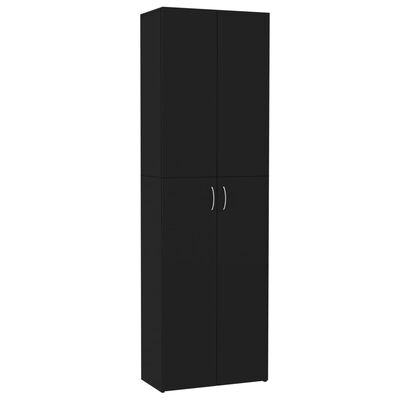 vidaXL Kancelářská skříň černá 60 x 32 x 190 cm dřevotříska