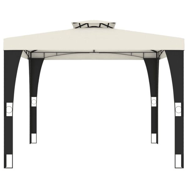 vidaXL Alt&aacute;n s dvojitou střechou kr&eacute;mov&yacute; 2,98 x 2,98 m ocel