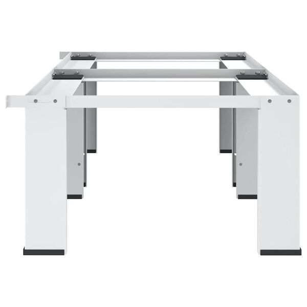 vidaXL Dvojit&yacute; podstavec pod pračku a su&scaron;ičku b&iacute;l&yacute;