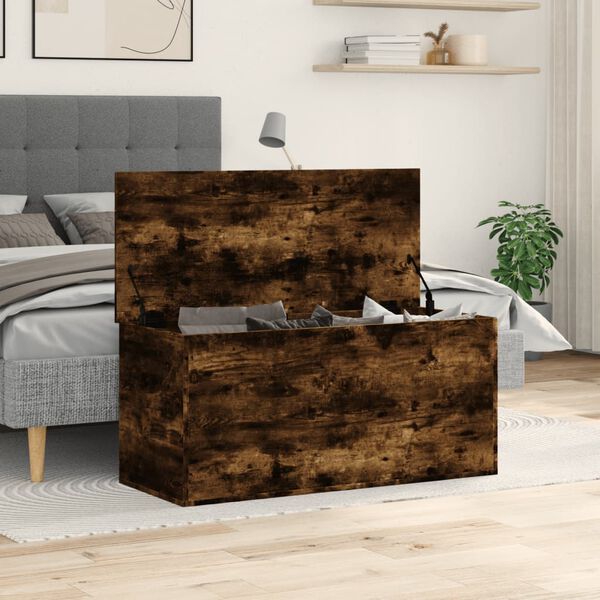 vidaXL &Uacute;ložn&yacute; box kouřov&yacute; dub 100 x 42 x 46 cm kompozitn&iacute; dřevo