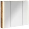 vidaXL Koupelnov&aacute; zrcadlov&aacute; skř&iacute;ň Kouřov&yacute; dub 83,5 x 15,5 x 70 cm
