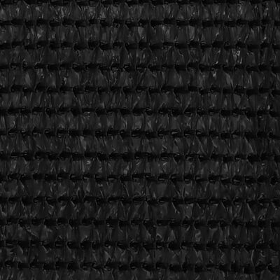 vidaXL Balkónová zástěna černá 120 x 500 cm HDPE