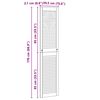 vidaXL Skř&iacute;ňov&eacute; dveře se dveřmi 2 pcs Př&iacute;rodn&iacute; 170 x 2,1 x 39,5 cm