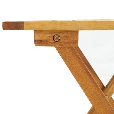 vidaXL Bistro stolek 46 x 46 x 47 cm masivní akáciové dřevo