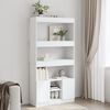 vidaXL Skříň highboard bílá 92 x 33 x 180 cm kompozitní dřevo