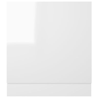 vidaXL Panel na myčku bílý vysoký lesk 59,5 x 3 x 67 cm dřevotříska