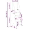 vidaXL 5stupňov&yacute; př&iacute;stavn&iacute; žebř&iacute;k Stř&iacute;brn&aacute; 58 x 77 x 191 cm Hlin&iacute;k