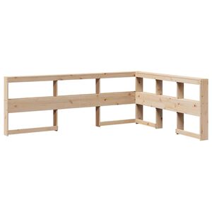 vidaXL Reg&aacute;lov&aacute; knihovna ve tvaru L 160 cm masivn&iacute; borov&eacute; dřevo