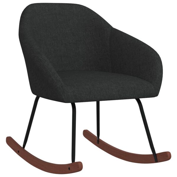 vidaXL Houpac&iacute; křeslo čern&eacute; textil