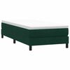 vidaXL Postel Box Spring bez matrace tmavě zelen&aacute; 100x210 cm samet